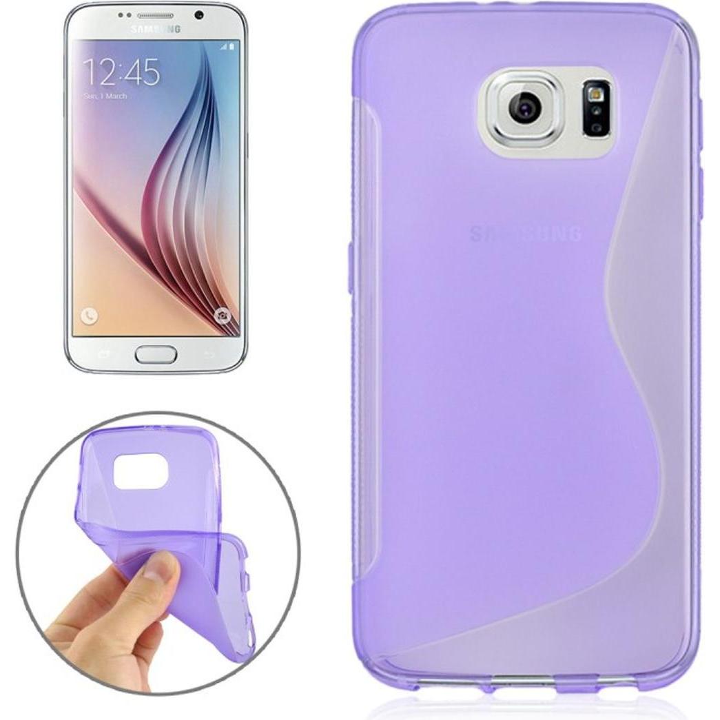 König Design Handyhülle TPU Schutzhülle für Samsung Galaxy S6 SM G920F Lila / Violett (Samsung Galaxy S6), Smartphone Hü...