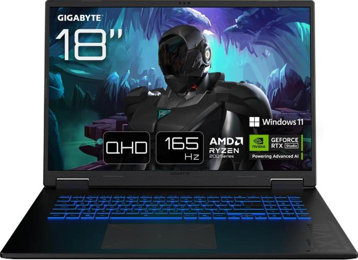 Actual product image Gigabyte GAMING A18 3WHK3DEC64SH (18", 32 GB, DE, AMD Ryzen 7 260)