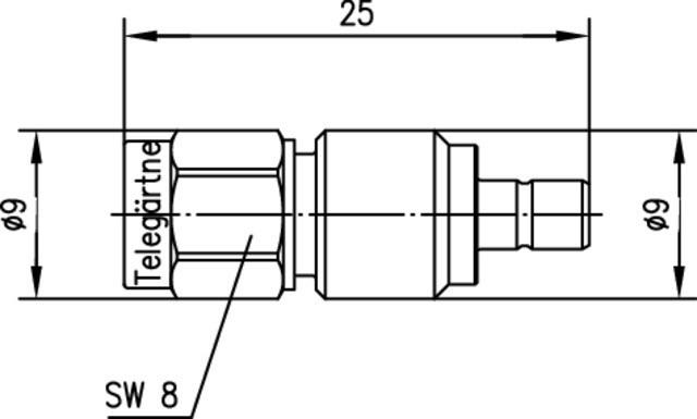 Produktbild Telegärtner Koax-Adapter SMA-Stecker