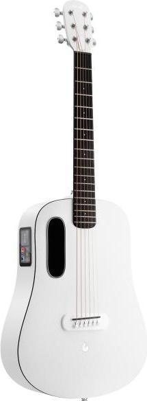 Actual product image Lava Music Guitar ME Play 36 inch Frost White with cable (Classical guitar, HPL (High pressure laminate))