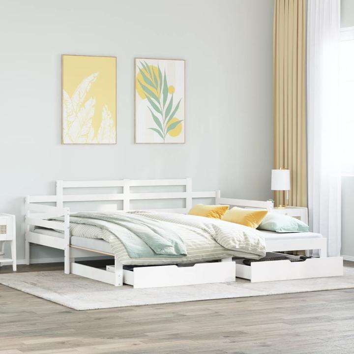 Actual product image vidaXL Extendable day bed with drawers
