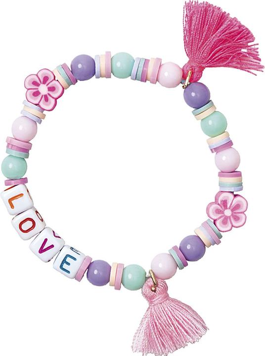 Rico Mini Perlen Armband Set, Lov.7090.86.12 (Kunststoff, Nylon)
