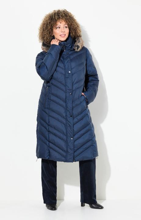 Produktbild Ulla Popken Puffer-Mantel, Kapuze abnehmbar, Stehkragen, Zipptaschen (42, 44)