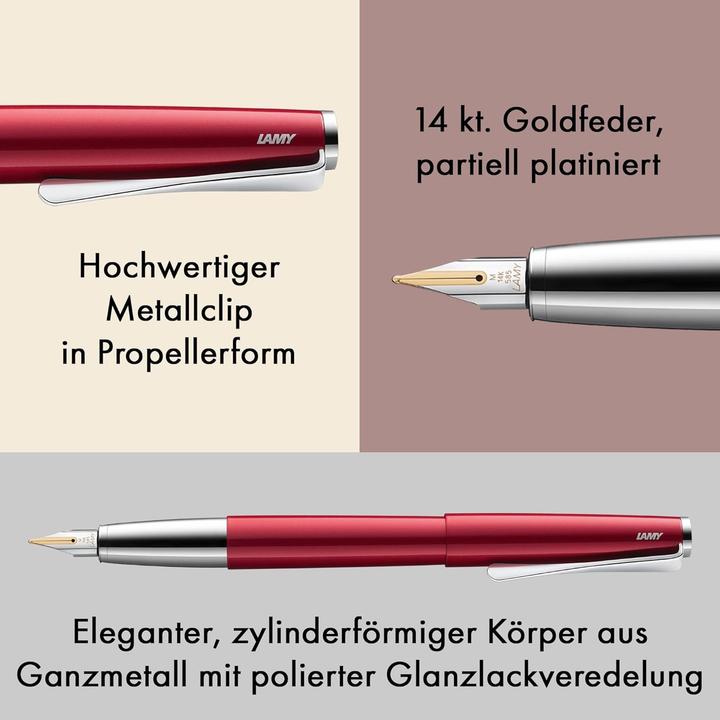 Immagine prodotto Lamy - 068 FH studio pianored EF gold (Oro, Rosso, 1x)
