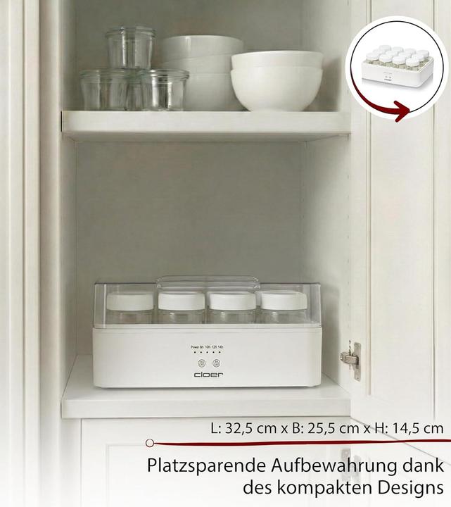 Actual product image Cloer Joghurtbereiter für 12 Gläser