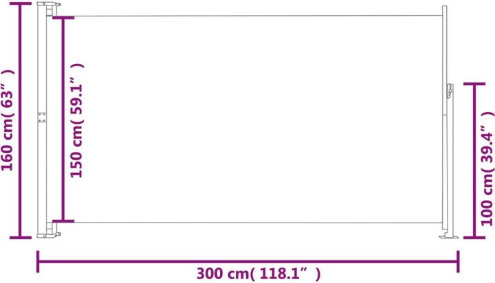 Produktbild vidaXL einziehbare Markise (3 m)