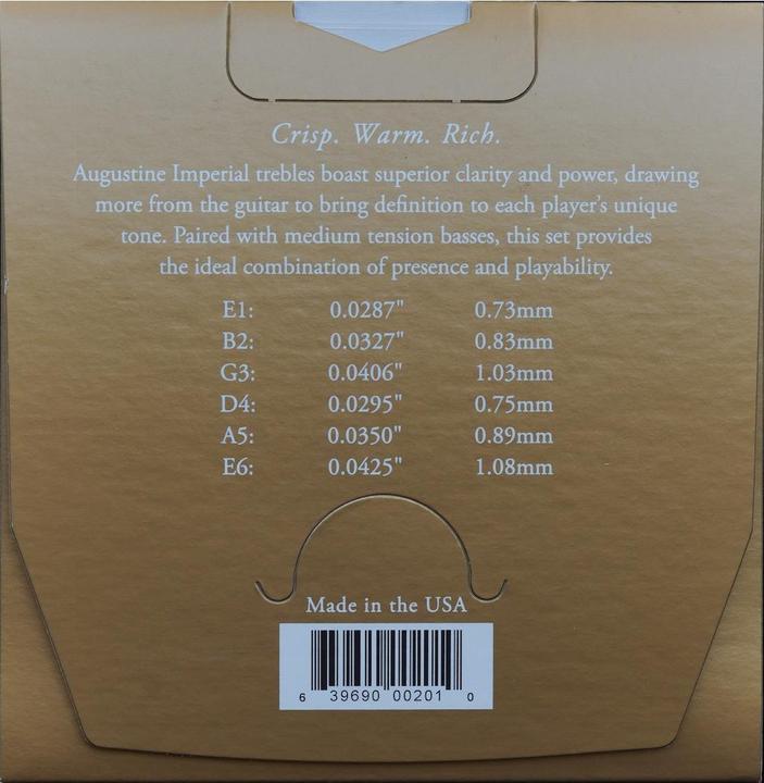 Immagine prodotto Augustine Rosso imperiale (6 x, Chitarra, 0.11")