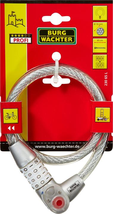 Productafbeelding Burg Wächter Touwslot met licht (65 cm)