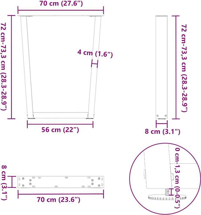 Produktbild vidaXL Lalage Leucomela