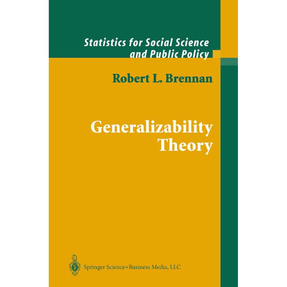 Generalizability Theory, Fachbücher von Robert L. Brennan