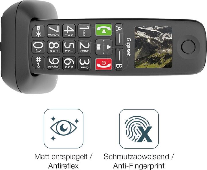Produktbild Dipos Anti-Shock Displayschutz Matt 9H (1 Stück, Gigaset GS290)