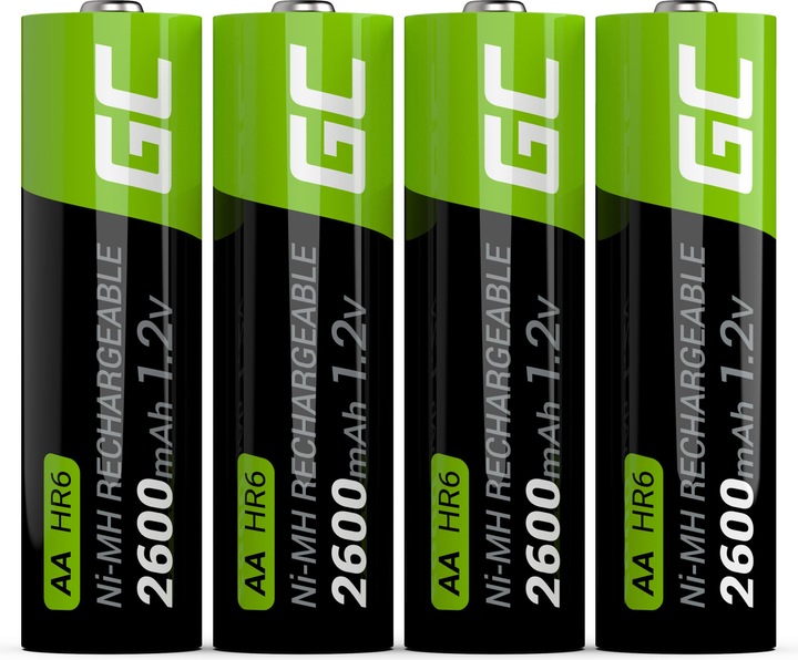 Produktbild GreenCell Akku - 1,2 V (4 Stk., AA, 2600 mAh)