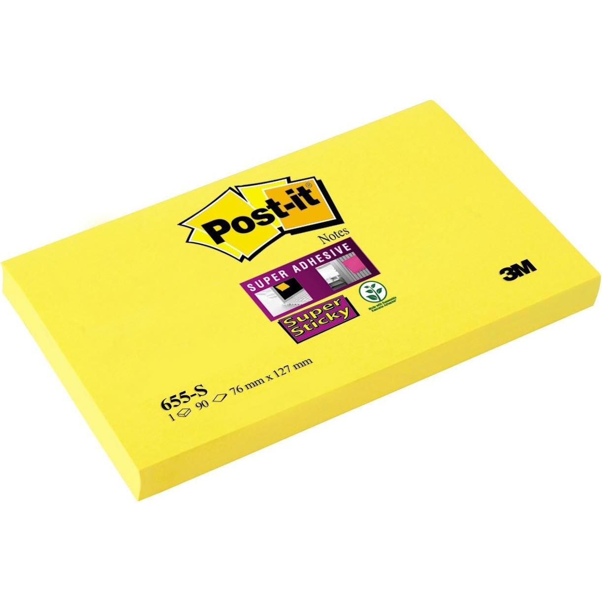 Post-it, Haftnotiz, Super Sticky (127 x 76 mm)