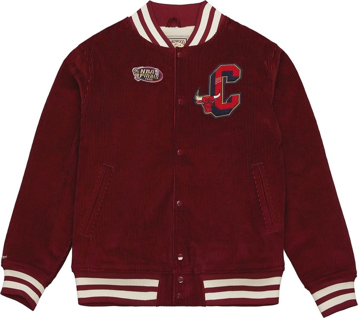 Produktbild Mitchell & Ness M&N Varsity Kord Sherpa College Jacke - Chicago Bulls - S (S)