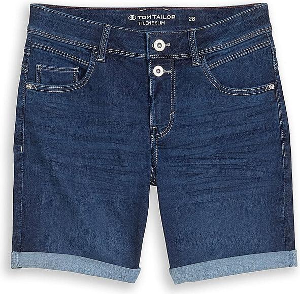 Denim bleu foncé usé