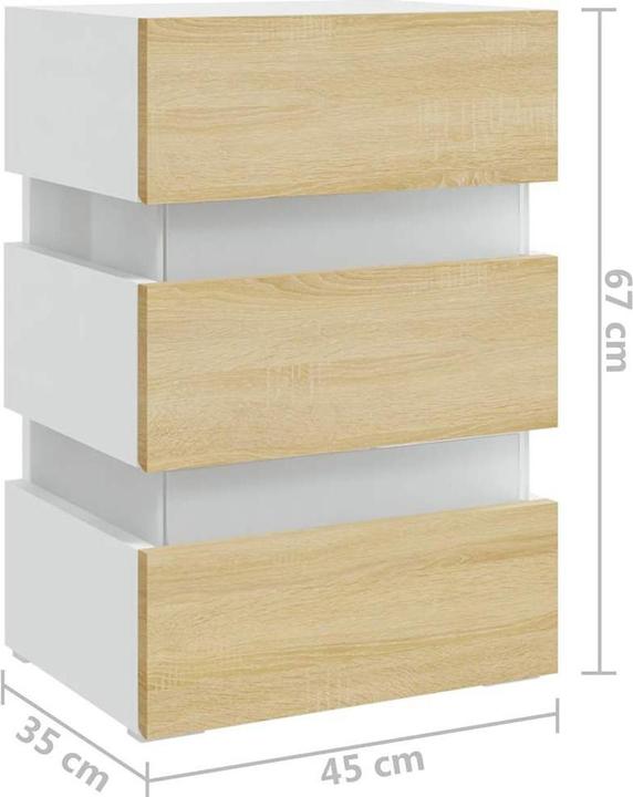 Immagine prodotto vidaXL Nachttisch (45 x 35 x 67 cm)