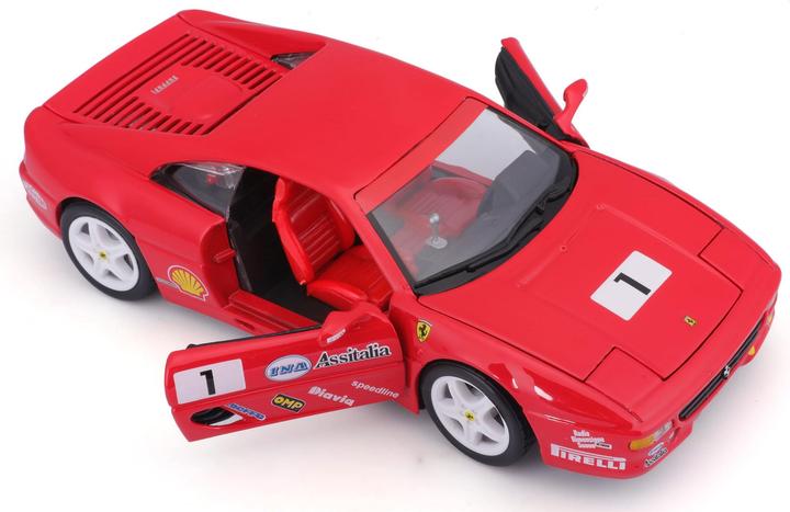Actual product image Bburago Ferrari R&P F355 Challenge Racing 1/24 red
