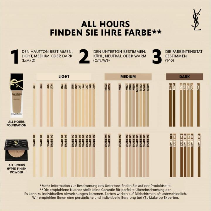 Image du produit Yves Saint Laurent All Hours Hyper Poudre 01 (01)