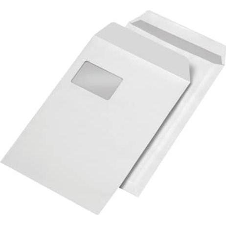 Mailmedia, Versandtasche + Luftpolstertasche, Versandtaschen C4 selbstklebend, mit Fenster (1 x)