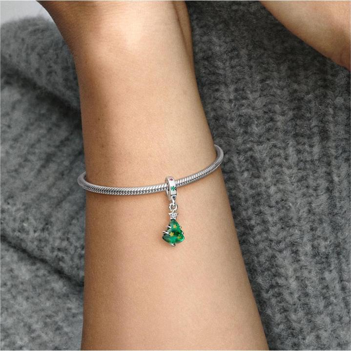 Immagine prodotto Pandora Ciondolo albero di Natale scintillante (Smalto, Argento 925)