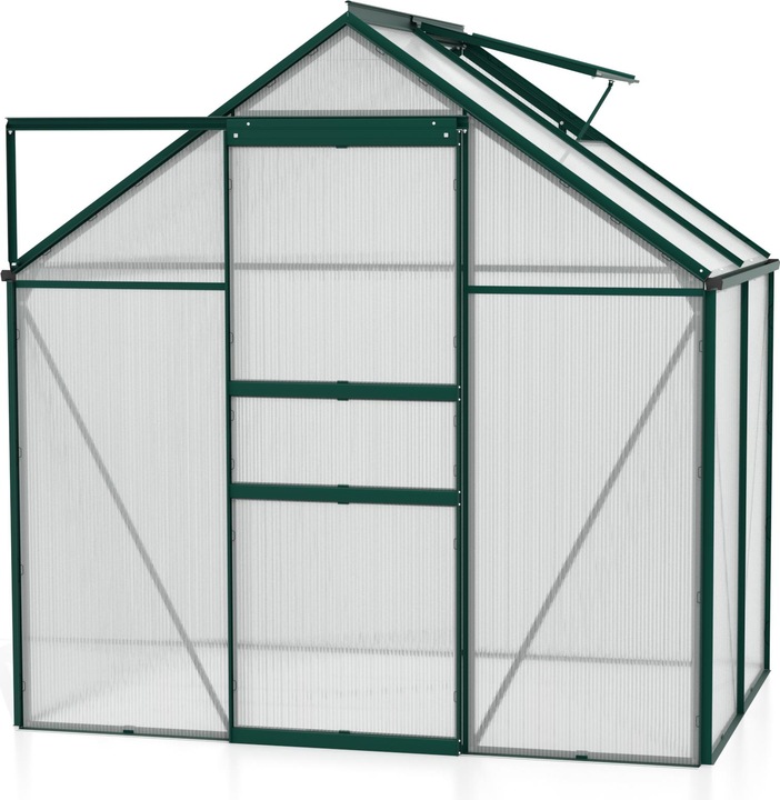 Actual product image Vitavia Comet 2500 greenhouse twinwall sheets 4 mm 195 x 131 cm emerald