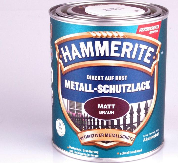Actual product image Hammerite Metal protective lacquer brown matt (750 ml, Brown)