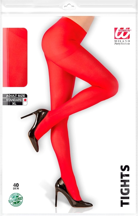 Image du produit Widmann Collants rouges 40 DEN
