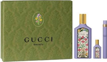 Gucci Flora Gorgeous Magnolia 100ml EDP Spray, 10ml EDP Spray & 5ml EDP Gift Set (Coffret de parfum)