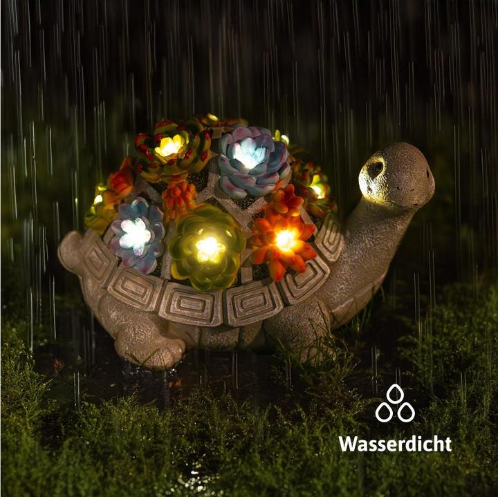 Produktbild Dönges Solar-Gartendeko Schildkröte, mit 7 warmweissen LEDs