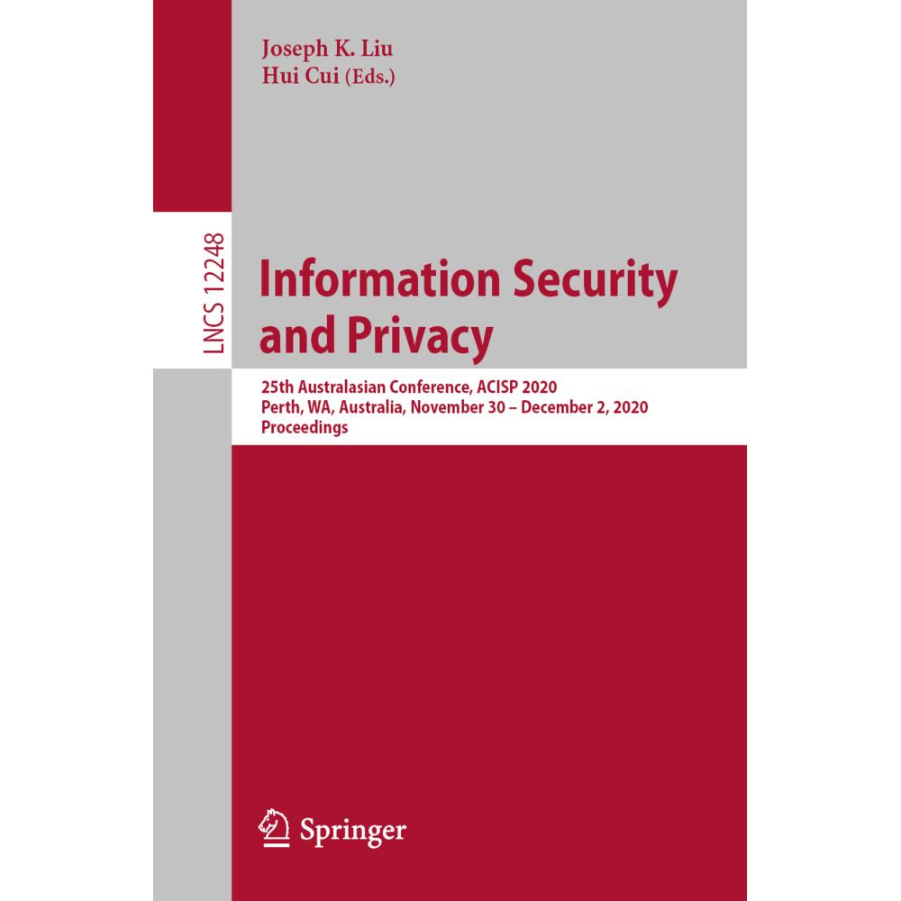 Information Security and Privacy, Fachbücher