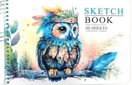 Produktbild Fresh A5/60K glattes Skizzenbuch Owl (A5)