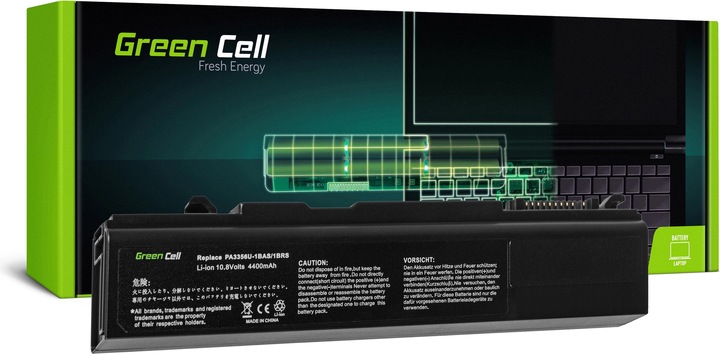 Image du produit GreenCell Batterie d'ordinateur portable pour Toshiba Tecra A2 A9 A10 S3 - 11.1V - 4400mAh (6 cellules, 4400 mAh)