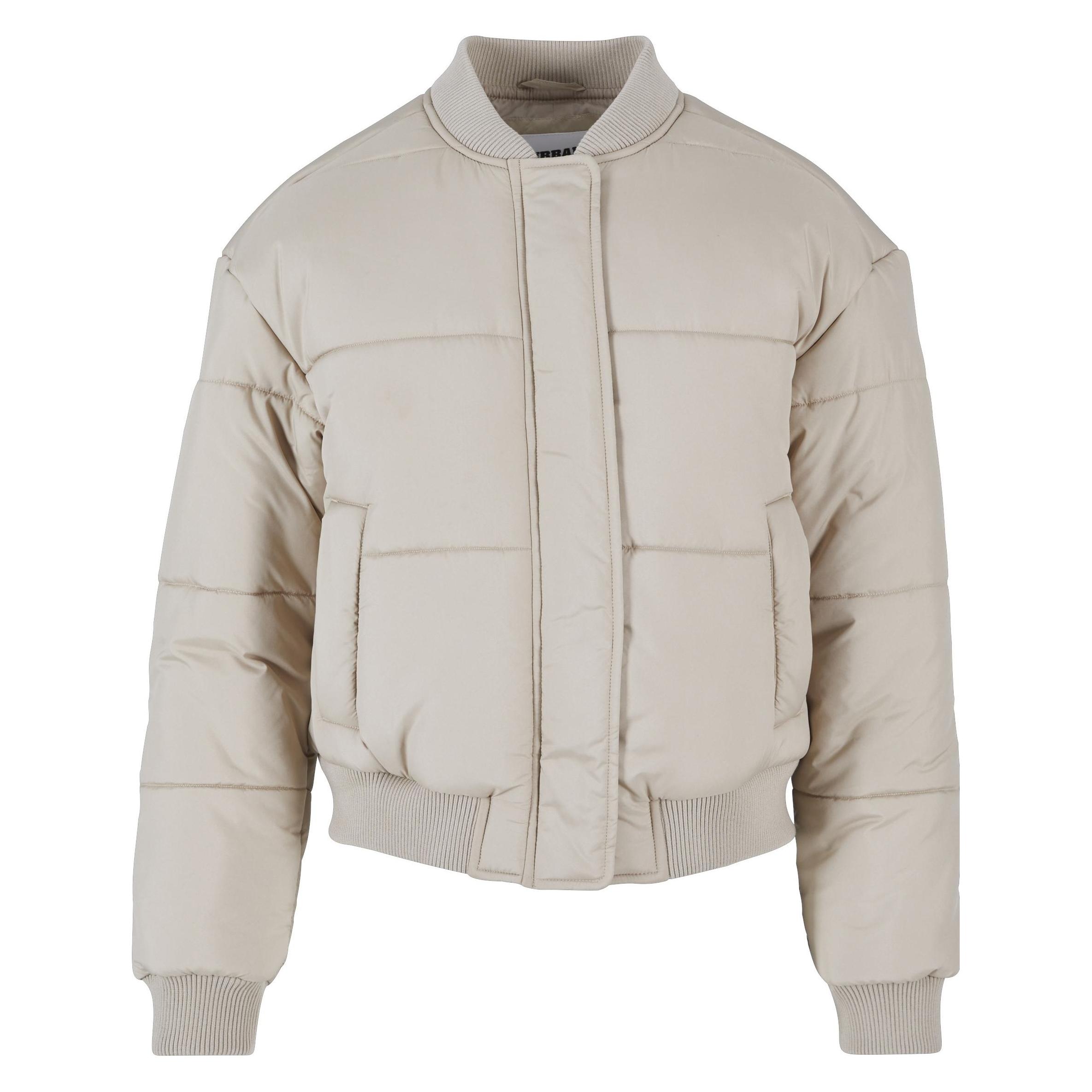 Urban Classics, Damen, Winterjacken, Ladies Puffer Blouson - 126819, Beige, (3XL)
