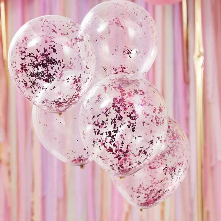 Image du produit Ginger Ray Ballons de confettis Roses (5 x)