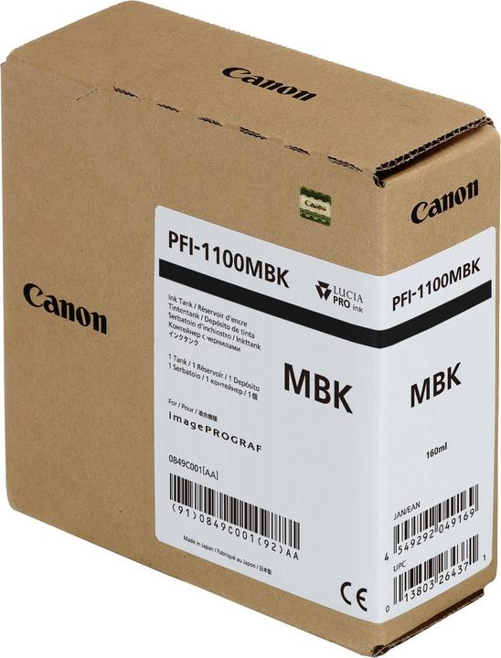 Actual product image Canon Pfi-1100mbk (MBK)