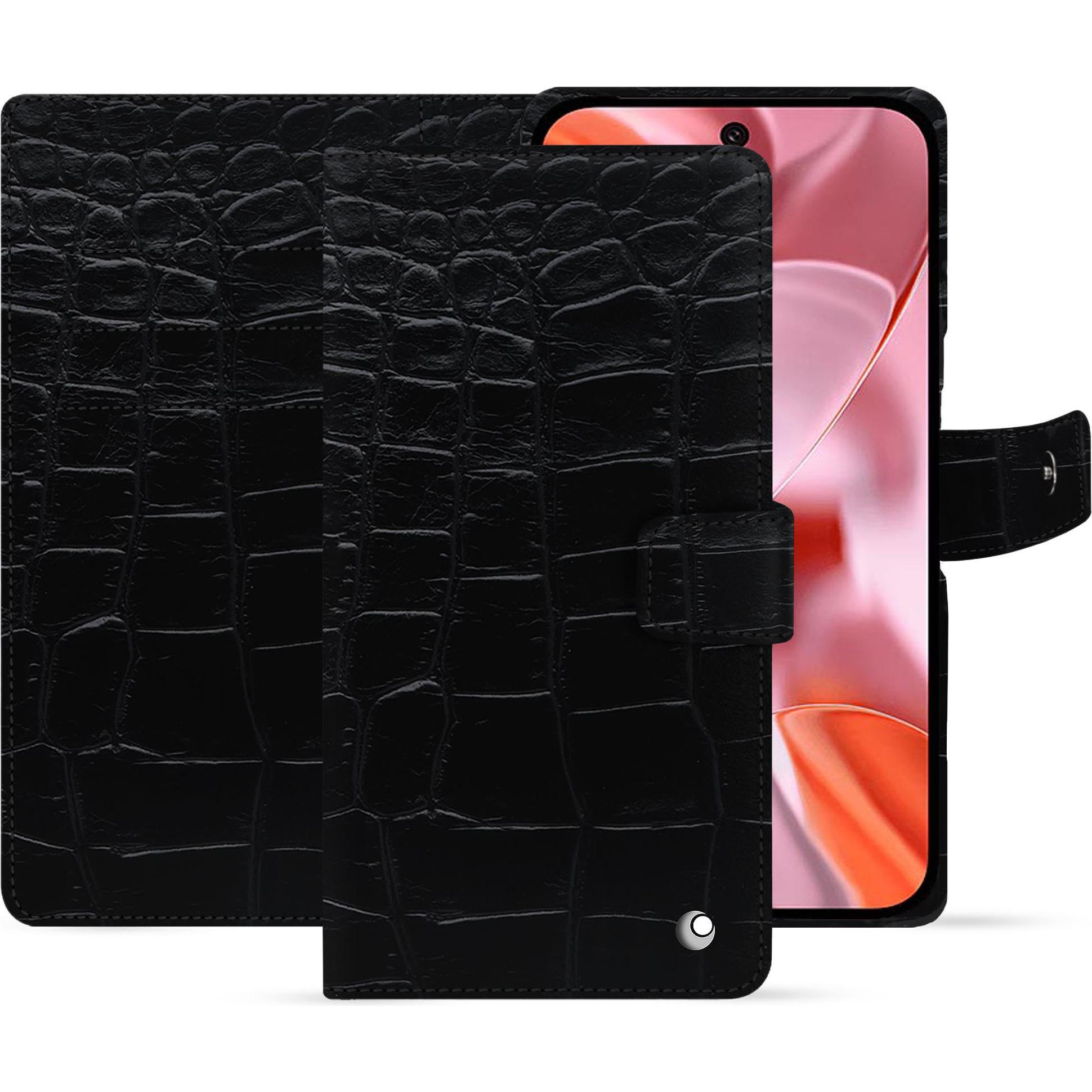 Noreve Lederschutzhülle Google Pixel 9 (Google Pixel 9), Smartphone Hülle, Schwarz