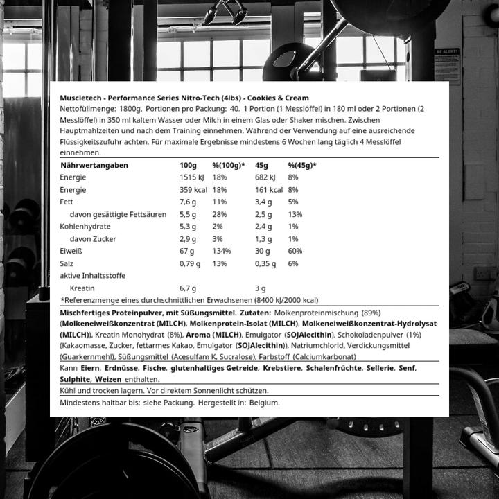 Image du produit Muscle Tech Nitro Tech (Banane, 1 pcs, 1800 g)