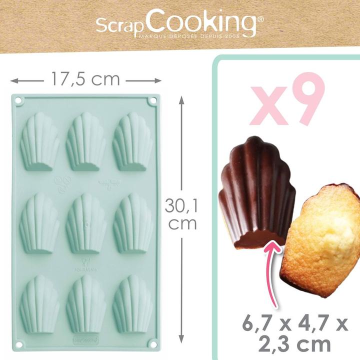 Produktbild ScrapCooking Silikonbackform Madeleines (4.50 cm)