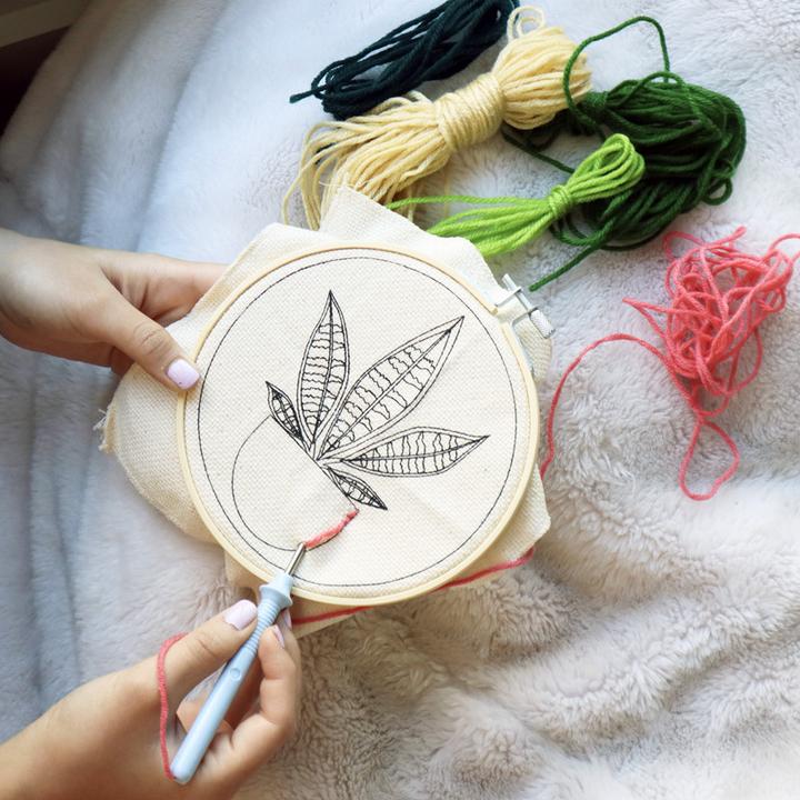 Actual product image Kikkerland Punch Needle Plant