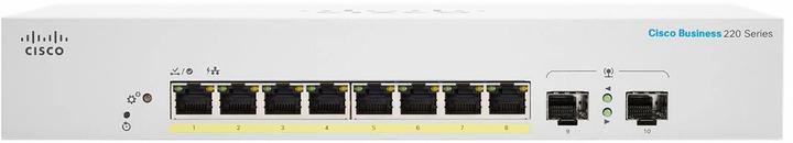 Productafbeelding Cisco PoE+ schakelaar CBS220-8FP-E-2G 10 poorten (10 ports)