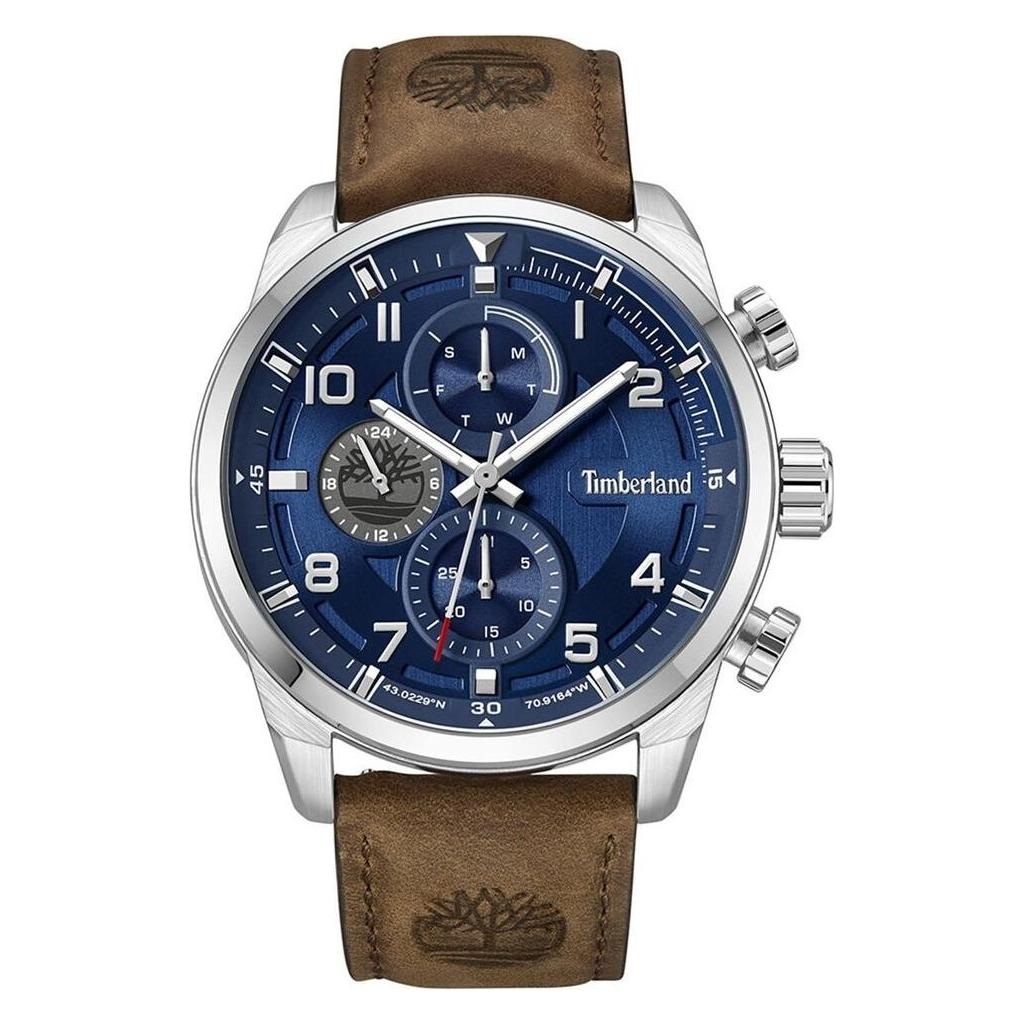 Timberland, Armbanduhr, Mens Watch, Schwarz, Braun, (Analoguhr, 42 mm)