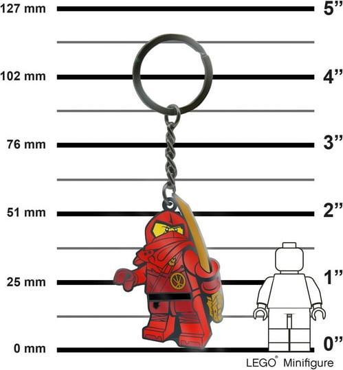Actual product image LEGO Ninjago Enamel Keychain - Kai 7,5 cm