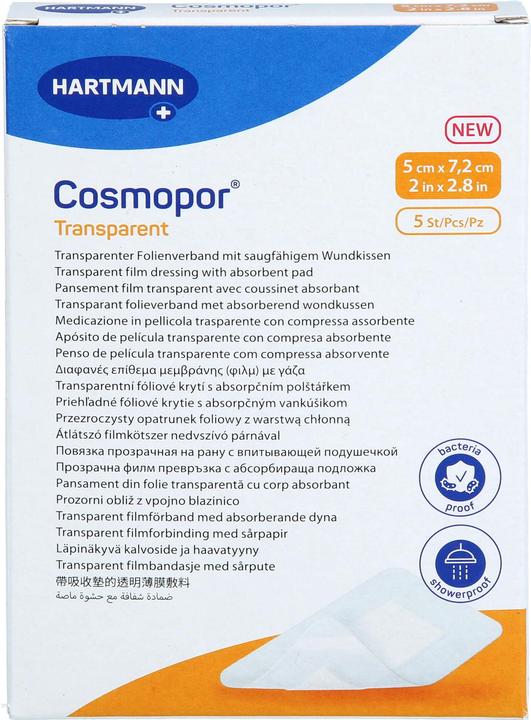 Immagine prodotto Cosmopor trasparente 5x7,2cm sterile 5 pezzi (5 x)