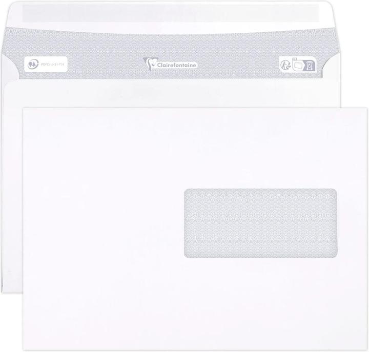 Produktbild Clairalfa Briefumschl„ge C5, 162 x 229 mm, weiá (C5, 250 x)