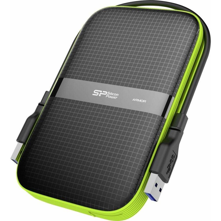 Silicon Power Armor A60 2TB USB 3.0 2.5 SP020TBPHDA60S (2 TB), Externe Festplatte, Schwarz