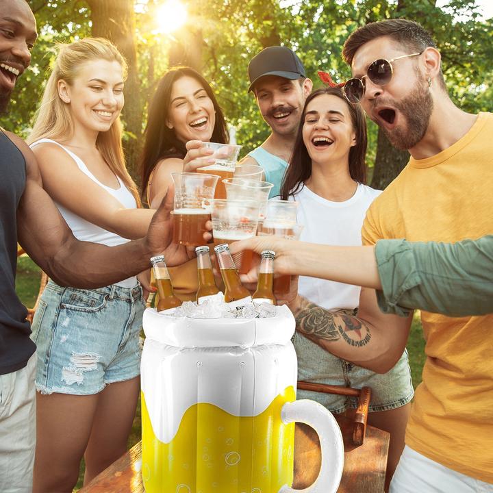 Immagine prodotto Konjac Sponge Mad Monkey Beverage Cooler Secchiello per birra gonfiabile 10L bianco