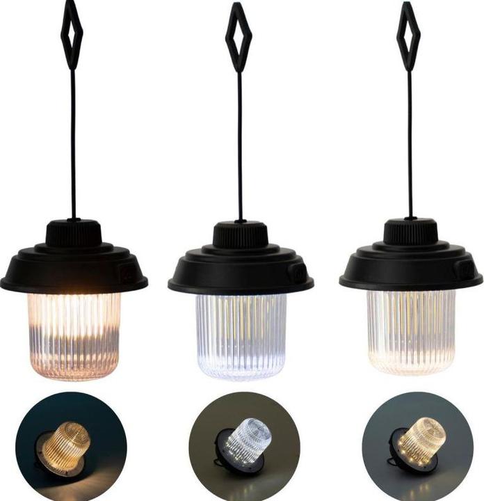 Actual product image Redcliffs Latarka Lampa Camping USB 3 Rodzaje światła Czarny