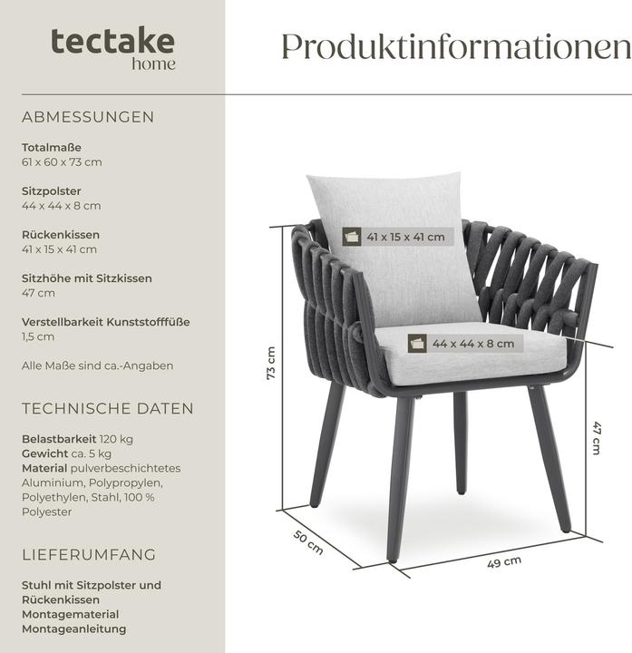 Actual product image tectake Lugano