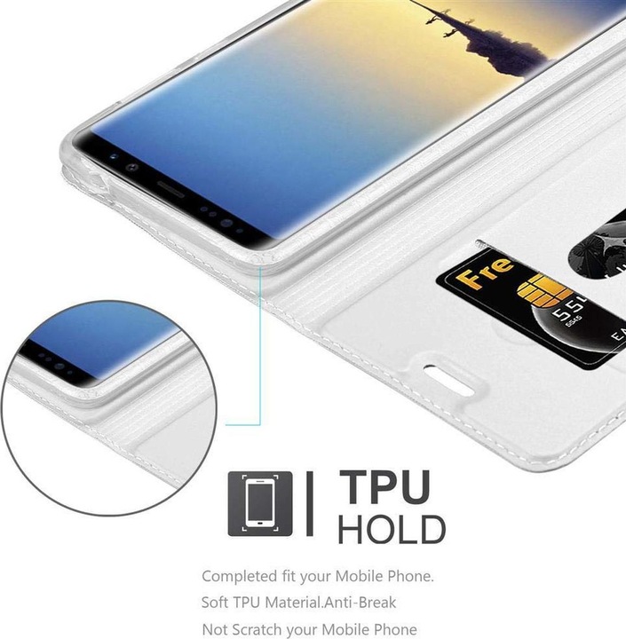 Actual product image Cadorabo Book Classy Style Cover (Samsung Galaxy Note 8)