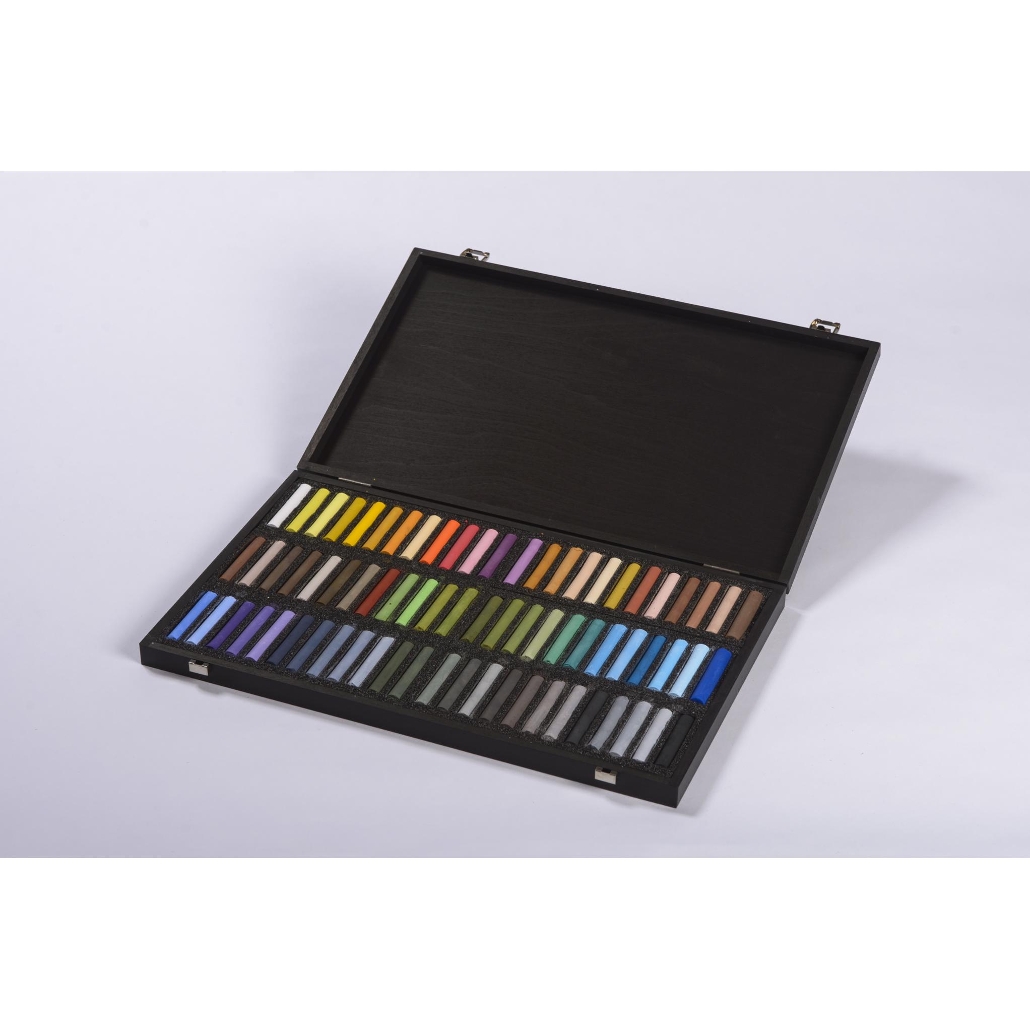 BlockX, Malstifte, Holzbox 72 Pastelle (DAA281, 18 x)